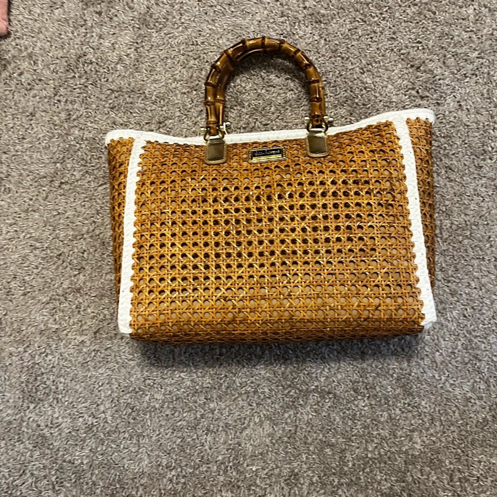 Lily Pulitzer bamboo purse.
